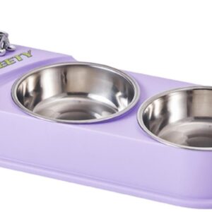 Plato Doble  Acero Inoxidable Antideslizante